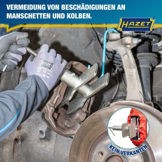 HAZET Bremskolben Rücksetzwerkzeug für 1-Kolben und Mehrkolben Bremssättel 4971-4 Bild 5
