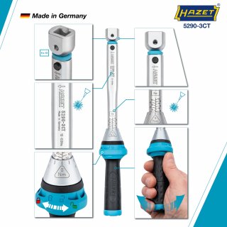HAZET Drehmomentschlüssel mit DAkkS-Kalibrierschein 5290-3CTCAL ∙ Drehmomentbereich min-max: 10 – 60 Nm ∙ Genauigkeit: 3% ∙ 9 x  Bild 5