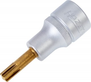 HAZET Schraubendreher-Steckschlüsseleinsatz 991-7 ∙ 1/2 Zoll (12,5 mm) Vierkant hohl ∙ Innen Keilprofil Ribe-CV ∙ SW M7 Bild 1