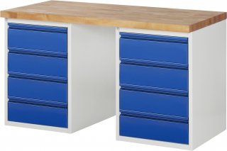 Werkbank 7509I3 | B1500xT700xH890mm | 8xSchublade-TA Bild 1