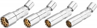 VIGOR Zündkerzen Steckschlüssel Satz ∙ V7002/4 ∙ 3/8 Zoll (10 mm) Vierkant hohl ∙ Außen Doppelsechskant Profil ∙ 4-teilig ∙ 14 ∙ Bild 8