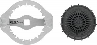 HAZET Ölfilterschlüssel 2169-12 ∙ 1/2 Zoll (12,5 mm) Vierkant hohl ∙ Rillenprofil ∙ SW 74 mm Bild 4