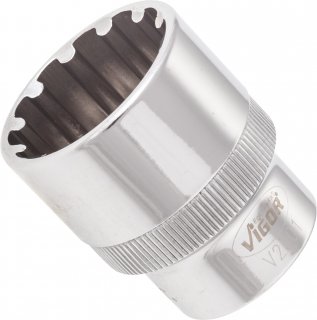 VIGOR Multiprofil Steckschlüsseleinsatz ∙ V2001 ∙ 1/2 Zoll (12,5 mm) Vierkant hohl ∙ Multiprofil ∙ SW 24 mm Bild 2