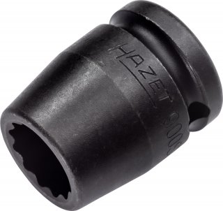 HAZET Schlag- | Maschinenschrauber Steckschlüsseleinsatz 900SZ-16 ∙ 1/2 Zoll (12,5 mm) Vierkant hohl ∙ Außen Doppelsechskant-Trac Bild 1