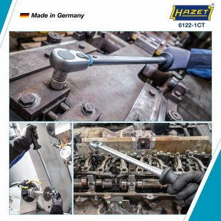 HAZET Drehmomentschlüssel mit DAkkS-Kalibrierschein 6122-1CTCAL ∙ Drehmomentbereich min-max: 40 – 200 Nm ∙ Genauigkeit: 2% ∙ 1/2 Bild 4