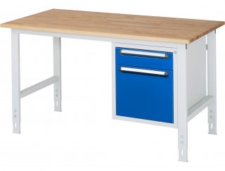 Arbeitstisch Tom höhenverstellbar - KM05 | B1500xT800xH760-1080mm | B-Platte-25mm Bild 1