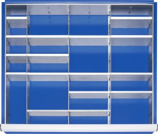 Einteilungsset 53 für Schublade-Größe-XL | für Fronthöhe 60-90mm Bild 1