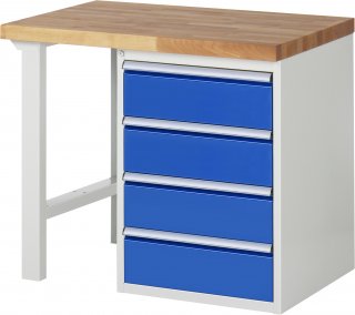 Werkbank 7509A1 | B1000xT900xH890mm | 4xSchublade-TA Bild 1