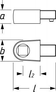 HAZET Durchsteckvierkant 6413-3 ∙ 3/8 Zoll (10 mm) Vierkant massiv ∙ 3/8 Zoll (10 mm) Vierkant massiv ∙ Länge: 25 mm Bild 2