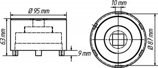 HAZET Nkw Zapfenschlüssel Satz 4937-87/3 ∙ 3/4 Zoll (20 mm) Vierkant hohl ∙ 3-teilig Bild 2