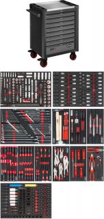 VIGOR Werkstattwagen Series L ∙ mit Sortiment ∙ V1901-X/442 ∙ 442-teilig ∙ Anzahl Werkzeuge: 442 Bild 5