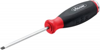 VIGOR Schlitz Schraubendreher mit Schlagkappe ∙ mit Antriebsvierkant ∙ V5010-SL3.5 ∙ Schlitz Profil ∙ SW  x 3,5 mm Bild 4