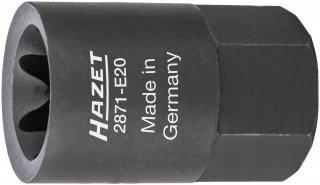 HAZET Bremssattel Einsatz 2871-E20 ∙ 22 mm Außen-Sechskant ∙ Außen TORX® Profil ∙ SW E20 Bild 1