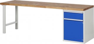 Werkbank 7502A1 | B2500xT700xH890mm | 1xSchublade-TA | 1xTür Bild 1