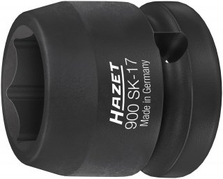 HAZET Schlag- | Maschinenschrauber Steckschlüsseleinsatz 900SK-17 ∙ 1/2 Zoll (12,5 mm) Vierkant hohl ∙ Außen Sechskant-Tractionsp Bild 1