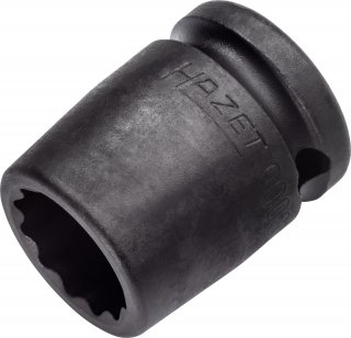 HAZET Schlag- | Maschinenschrauber Steckschlüsseleinsatz 900SZ-18 ∙ 1/2 Zoll (12,5 mm) Vierkant hohl ∙ Außen Doppelsechskant-Trac Bild 1