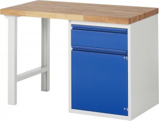 Werkbank 7502I1 | B1250xT700xH890mm | 1xSchublade-TA | 1xTür Bild 1