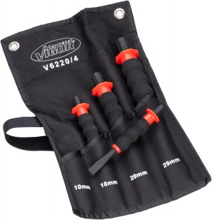 VIGOR Flachmeißel Satz ∙ V6220/4 ∙ 4-teilig ∙ Anzahl Werkzeuge: 4 Bild 2