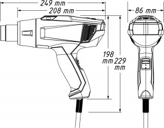 HAZET Heißluft Handgerät Satz 1990N/6 ∙ 6-teilig Bild 5