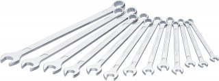 HAZET Ring-Maulschlüssel ∙ extralang ∙ schlanke Bauform 600LG/13 ∙ Außen Doppelsechskant-Tractionsprofil ∙ 13-teilig ∙ 10 – 24 Bild 1