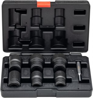 VIGOR Spiralnutenausdreher-Einsatz Satz ∙ V3741N ∙ 1/2 Zoll (12,5 mm) Vierkant hohl ∙ Außen Schraubenausdreher Profil ∙ 21 ∙ 22  Bild 2