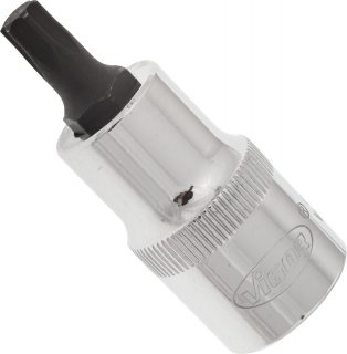 VIGOR T Schraubendreher-Einsatz ∙ V2155 ∙ 1/2 Zoll (12,5 mm) Vierkant hohl ∙ Innen TORX® Profil ∙ SW T40 Bild 2