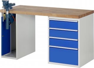 Werkbank 7510A2 | B1500xT700xH890mm | 4xSchublade-TA | 1xSSKL Bild 1