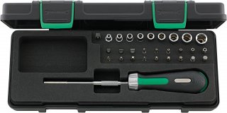 Bit-Ratschenschraubendreher-Satz Modell4008/27/1R 29 St. Bild 1