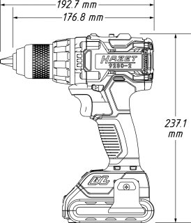 HAZET Akku Bohrschrauber Satz ∙ 18 Volt ∙ 2,5 Ah (Amperestunden) ∙ 3-teilig 9230-2 ∙ 3-teilig Bild 4