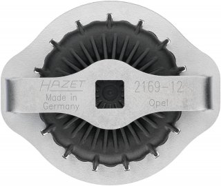 HAZET Ölfilterschlüssel 2169-12 ∙ 1/2 Zoll (12,5 mm) Vierkant hohl ∙ Rillenprofil ∙ SW 74 mm Bild 5