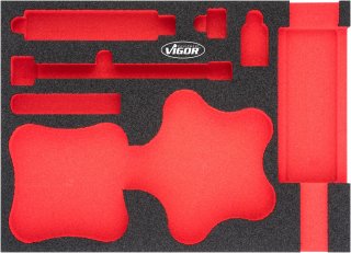 VIGOR Weichschaumeinlage ∙ leer ∙ V4904-L ∙ L x B x H: 393 mm x 282 mm x 35 mm Bild 1