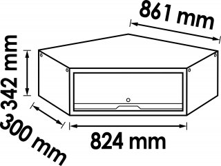 VIGOR Eck-Hängeschrank ∙ V6000-058 Bild 5
