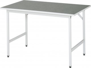 Arbeitstisch Jerry höhenverstellbar | B1250xT800xH800-850mm | L-Platte-25mm Bild 1