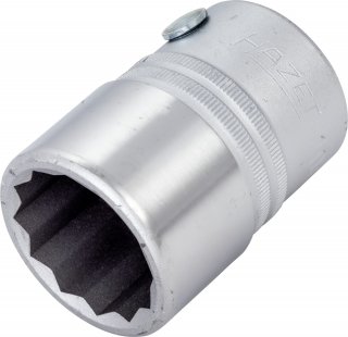 HAZET Steckschlüsseleinsatz 1000Z-27 ∙ 3/4 Zoll (20 mm) Vierkant hohl ∙ Außen Doppelsechskant Profil ∙ SW 27 mm Bild 1