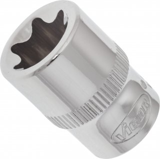 VIGOR T Steckschlüsseleinsatz ∙ V2146N ∙ 3/8 Zoll (10 mm) Vierkant hohl ∙ Außen TORX® Profil ∙ SW E16 Bild 1