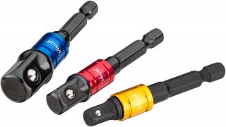 VIGOR Steckschlüssel Adapter Satz ∙ V7603/3 ∙ 1/4 Zoll (6,3 mm) Sechskant massiv ∙ 1/4 Zoll (6,3 mm) Vierkant massiv | 3/8 Zoll ( Bild 7