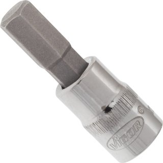 VIGOR Innensechskant Schraubendreher-Einsatz ∙ V2434N ∙ 1/4 Zoll (6,3 mm) Vierkant hohl ∙ Innen Sechskant Profil ∙ SW 7 mm Bild 2