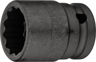 HAZET Schlag- | Maschinenschrauber Steckschlüsseleinsatz 900SZ-22 ∙ 1/2 Zoll (12,5 mm) Vierkant hohl ∙ Außen Doppelsechskant-Trac Bild 1