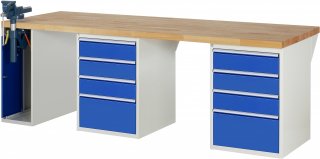 Werkbank 7510A9 | B2500xT900xH890mm | 8xSchublade-TA | 1xSSKL Bild 1