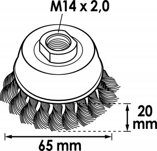 VIGOR Topfbürste ∙ 65 mm ∙ gezopft ∙ V6801-65 Bild 3