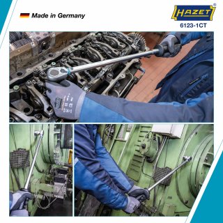 HAZET Drehmomentschlüssel mit DAkkS-Kalibrierschein 6123-1CTCAL ∙ Drehmomentbereich min-max: 60 – 320 Nm ∙ Genauigkeit: 2% ∙ 1/2 Bild 4