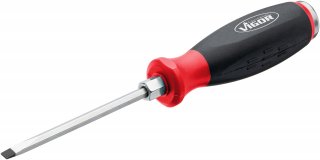 VIGOR Schlitz Schraubendreher mit Schlagkappe ∙ mit Antriebsvierkant ∙ V5010-SL5 ∙ Schlitz Profil ∙ SW  x 5 mm Bild 4