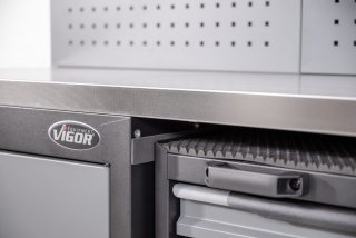 VIGOR Werkstattwagen für Schrankwand-System ∙ 676 mm ∙ V6000-019 ∙ L x B x H: 649 mm x 459 mm x 940 mm Bild 14