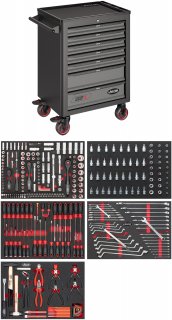 VIGOR Werkstattwagen Series L ∙ mit Sortiment ∙ V4560 ∙ 344-teilig ∙ Anzahl Werkzeuge: 344 Bild 2