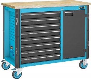 HAZET Werkbank ∙ fahrbar Assistent 179NW ∙ einzeln 179NW-8 ∙ L x B x H: 1150 mm x 600 mm x 964 mm ∙ Schubladen | flach: 8 x 81 x  Bild 1