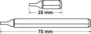 VIGOR Bit Box ∙ V5020 ∙ 1/4 Zoll (6,3 mm) Sechskant massiv ∙ Schlitz Profil | Innen Sechskant Profil | Kreuzschlitz Profil PH | Poz Bild 16