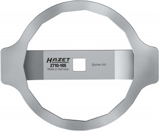 HAZET Federbein-Befestigungsmutter Werkzeug 2710-105 ∙ 1/2 Zoll (12,5 mm) Vierkant hohl ∙ Außen 16-kant Profil ∙ SW 106 mm Bild 2