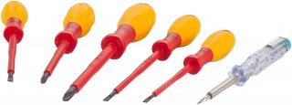 HAZET Schraubendreher Satz ∙ schutzisoliert 810/6VDE ∙ Schlitz Profil | Kreuzschlitz Profil PH ∙ 6-teilig ∙ 0,4 x 2,5 – 0,8 x 4 ∙ Bild 3