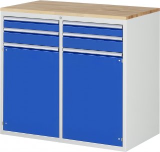 Schubladenschrank LL7.12.12 | B1145xT650xH1035mm | B-Top-25mm,4xSchublade-TA,2xTür Bild 1