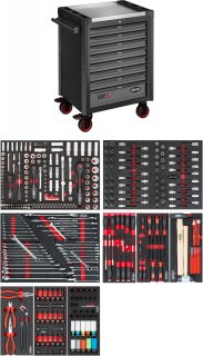 VIGOR Werkstattwagen Series L ∙ mit Sortiment ∙ V1901-X/376 ∙ 376-teilig ∙ Anzahl Werkzeuge: 376 Bild 5